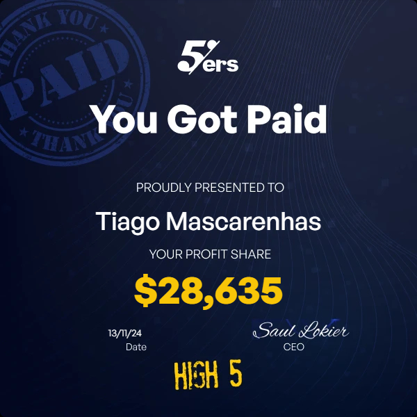 Bank certificate for $28,635 forex payout